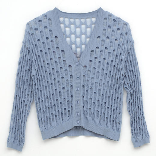 破洞镂空开衫 SJS95W056K 商品图3