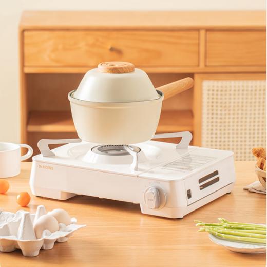 三禾 奶锅宝宝辅食锅婴儿煎煮一体锅不粘锅家用汤泡面锅 奶白 18cm 商品图1