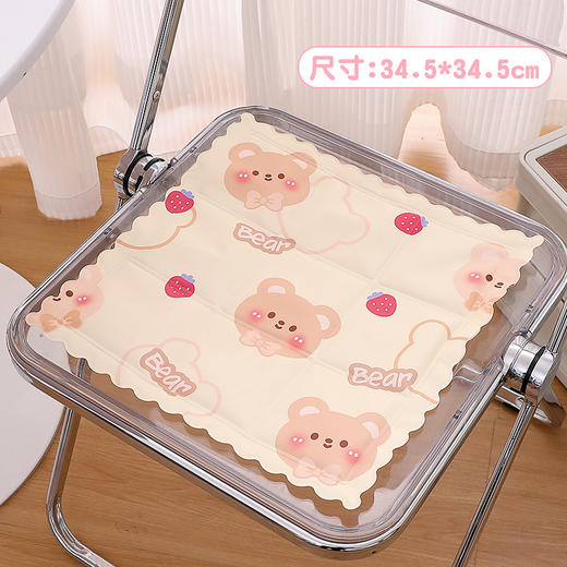 2023夏季凝胶坐垫冰垫 可折叠卡通冰凉垫 汽车办公降温靠垫椅子垫 商品图8