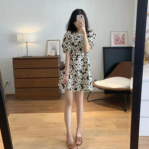 小个子女装可爱奶甜别致碎花娃娃裙子女夏天短款连衣裙子夏季薄款 商品图2