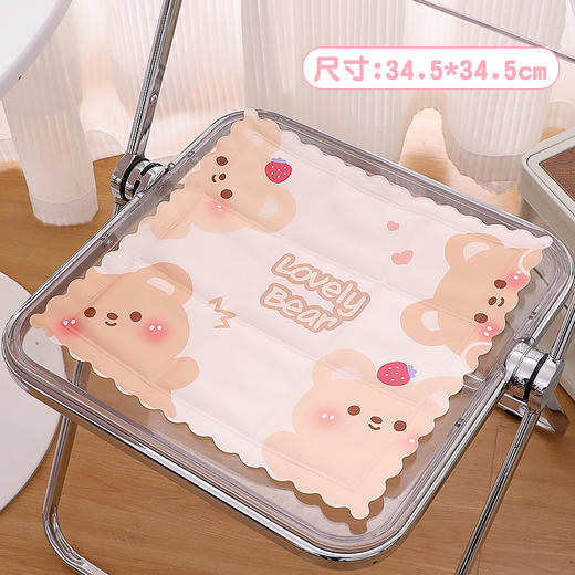 2023夏季凝胶坐垫冰垫 可折叠卡通冰凉垫 汽车办公降温靠垫椅子垫 商品图6