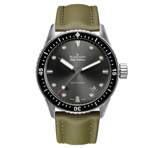 宝珀 Blancpain 五十噚系列自动机械男表 5000-1110-K52A 商品图0