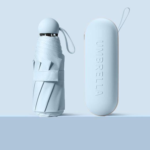 大量批发胶囊太阳伞女防晒防紫外线遮阳晴雨伞两用迷你五折叠超轻 商品图14