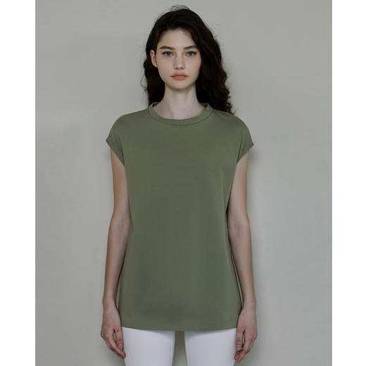 跃牌【洛水之神系列】瑜伽服无袖背心宽松开叉罩衫HN95 商品图2