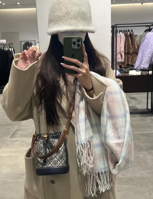 TORY BURCH汤丽柏琦 TB T MONOGRAM提花斜挎水桶包女包迷你号/中号 直邮 商品图1