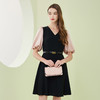 NF8X9斯尔丽瑟俪2023春夏新品撞色简洁大气通勤款下摆荷叶边连衣裙 商品缩略图0