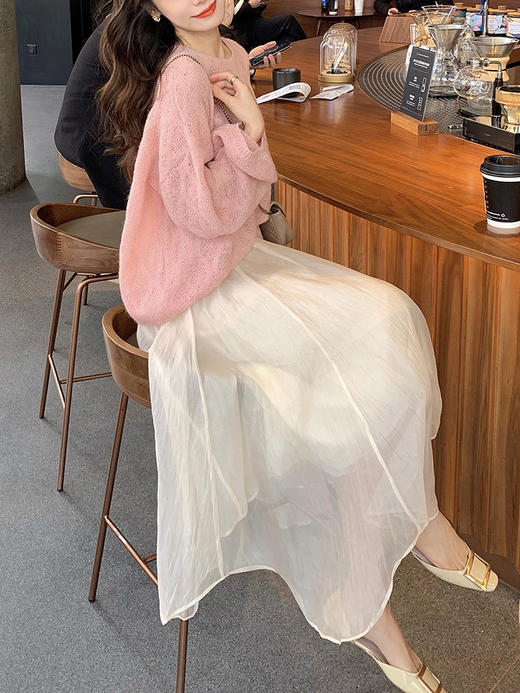 【春季网红爆款】仙女珠光流仙裙  流光溢彩顺滑亲肤 抗皱耐磨 显高显瘦 优雅文艺 商品图1