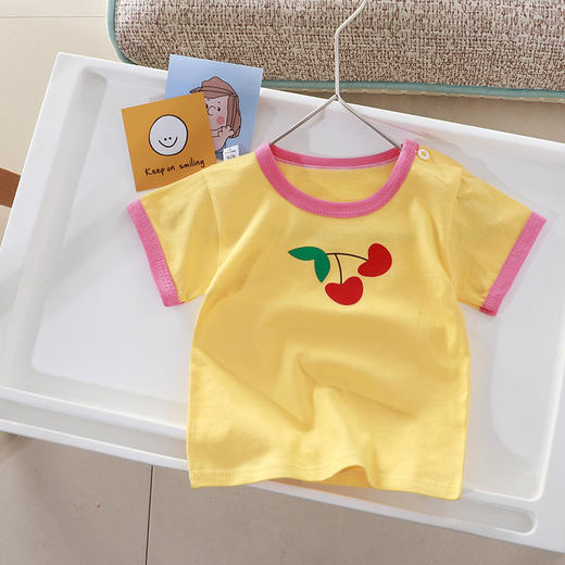 【买1送1 捡漏29.9/2件】儿童短袖纯棉透气A类质检80-140码男童女童印花可爱 商品图7
