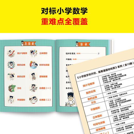 【小读客】小学数学早开窍，就看漫画哈哈笑（全10册）加减乘除总算错？应用题目读不懂？哈哈一笑数学开窍！6岁+ 商品图4