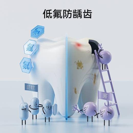 婴幼儿益生菌牙膏牙刷含低氟儿童防蛀不吞咽1-6岁宝宝护齿3-12 商品图3