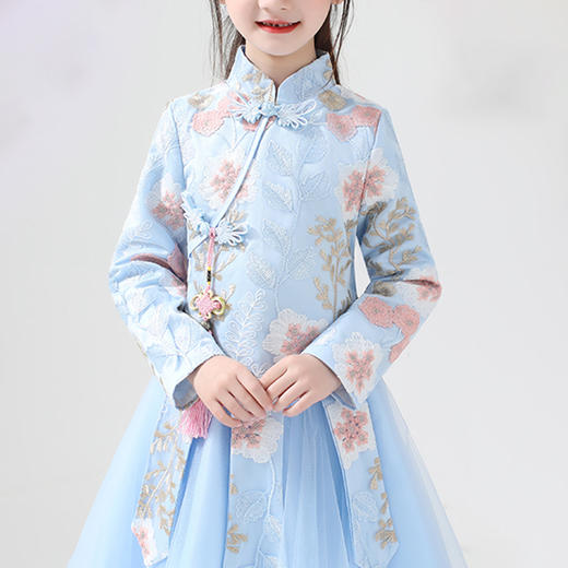 裁缝学苑TS03女童汉服上衣裙子纸样儿童装新款中国风唐装旗袍版型 商品图4