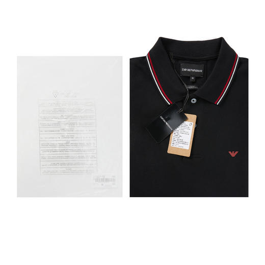 EMPORIO ARMANI 阿玛尼 EA 男士红鹰标修身时尚长袖POLO衫 8N1FB5 1JPTZ 商品图2