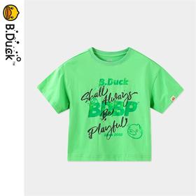 B.Duck小黄鸭童装夏季短袖T恤110-160 BF2401019