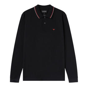 EMPORIO ARMANI 阿玛尼 EA 男士红鹰标修身时尚长袖POLO衫 8N1FB5 1JPTZ