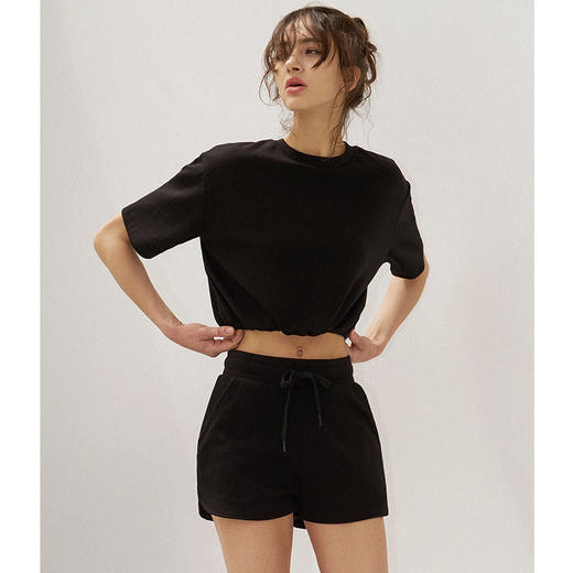 跃牌【洛水之神系列】夏季户外跑运动短袖瑜伽上衣宽松休闲T恤HN109（无胸垫） 商品图2