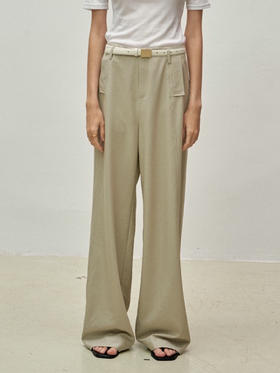 Viktoria Chan | SS23113 Lotti wide trousers [阔腿裤 豆绿 ]