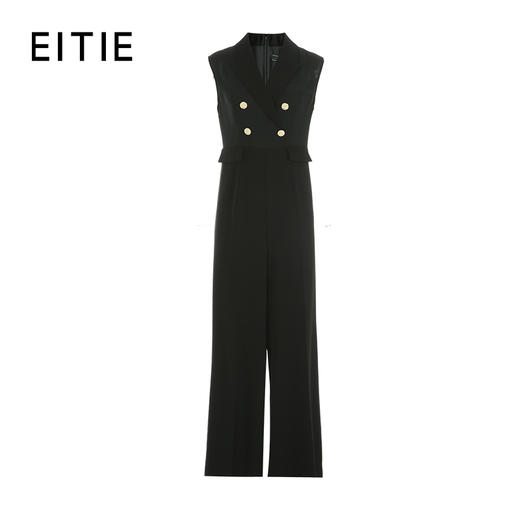 EITIE爱特爱夏季新品高腰修身干练阔腿连体裤7407121 商品图6