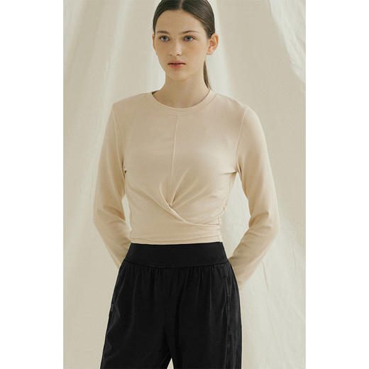 跃牌【洛水之神系列】ins新款长袖绑带瑜伽服跑步运动T恤HN70 商品图3