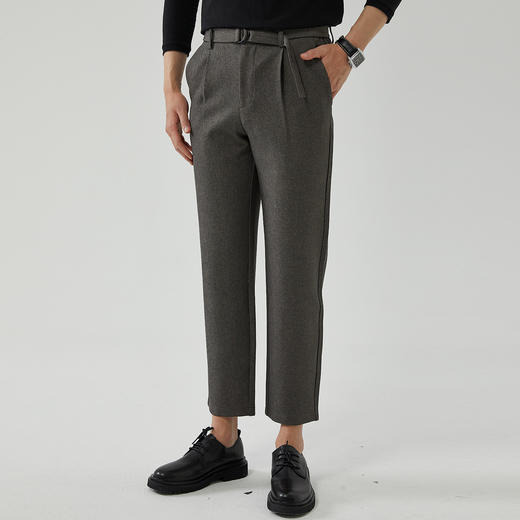 【送腰带 西装+西裤】罗蒙男士西服套装商务休闲日常时尚帅气西服套装两件套 商品图3