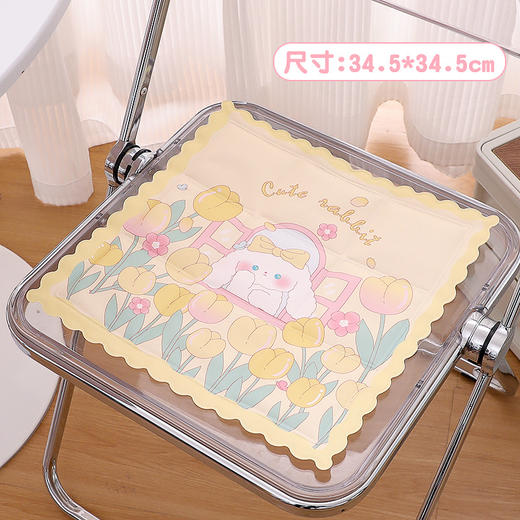 2023夏季凝胶坐垫冰垫 可折叠卡通冰凉垫 汽车办公降温靠垫椅子垫 商品图11