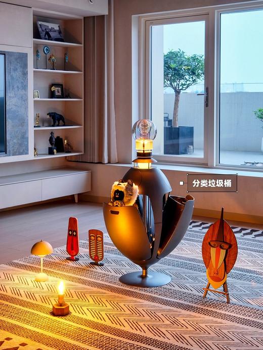 意大利soldi design恐龙蛋 分类垃圾桶 脏衣篮 储物摆件 商品图7