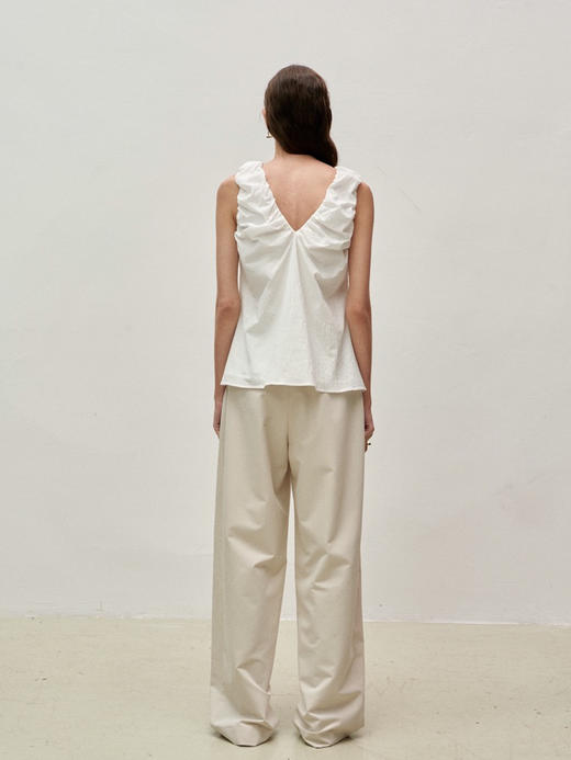 Viktoria Chan | SS23086 Astrid puff top [ 无袖上衣 黑 / 白] 商品图7