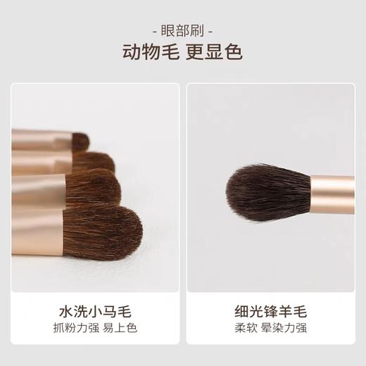 USER莫兰迪12支套刷化妆刷软动物毛玉米丝修容眼影散粉腮红遮瑕刷 商品图1