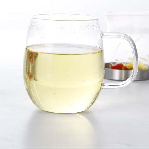 明尚德飘逸玻璃三件套杯耐高温泡茶杯450ml 商品图0