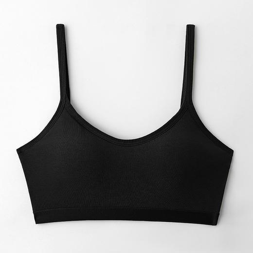 【纯棉超亲肤！无痕美背内衣】软软糯糯，带胸垫一体无钢圈文胸，小吊带美背纯棉内衣女抹胸裹胸打底白色内搭 商品图3