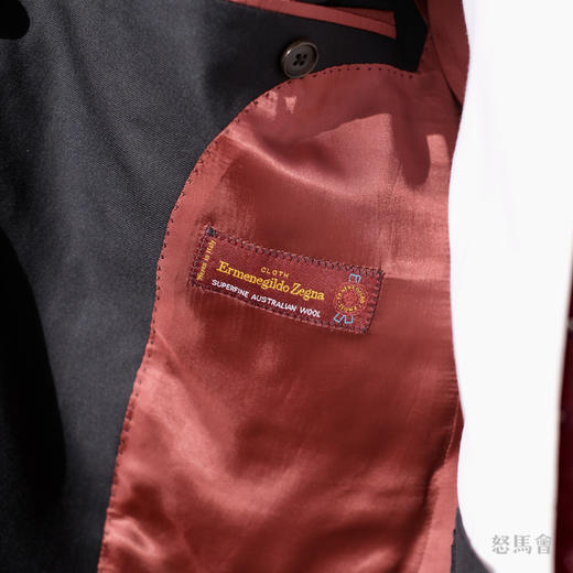 杰尼亚  Cloth Ermenegildo Zegna Traveller 藏青色全麻衬套装 商品图5