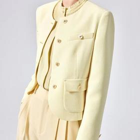 【à perles】巨显瘦！谁穿谁好看的醋酸小香风外套，小短款洋气精神【3-5个工作日】