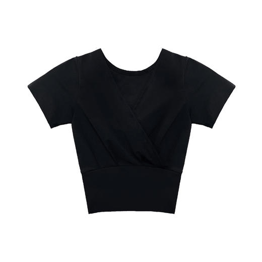 跃牌【洛水之神系列】V领交叉瑜伽服透气速干短袖HN121（不带胸垫） 商品图4