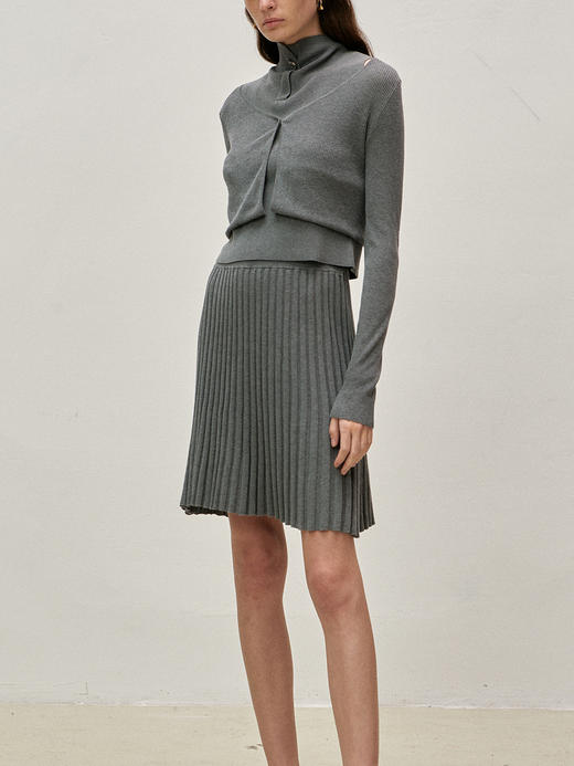 Viktoria Chan | SS23098 Shelby mini cardigan [针织开衫 灰 ] 商品图5