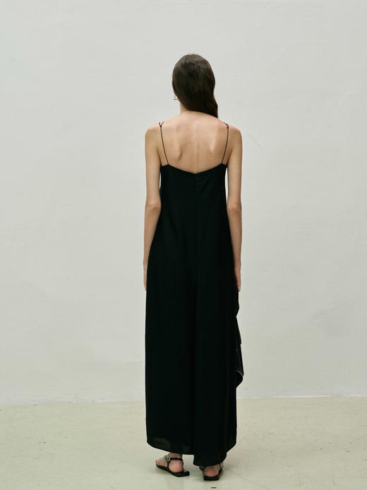 Viktoria Chan | SS23101 Lotti long strap dress[ 吊带连衣裙 黑 / 浅米 ] 商品图6
