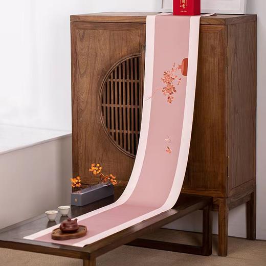 形相茶席 轻描素绘 春夏新品防水防滑套装禅意中国风可裁剪茶台布桌旗新中式 商品图2