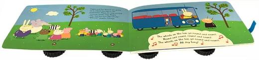 带车轮玩具书Peppa Pig the Wheels on the Bus粉红猪小妹 公车上的轮子 商品图2