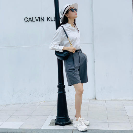 【百图lulu定制】【百慕大短裤】【送腰带】显高 休闲慵懒范儿  西装短裤 商品图4