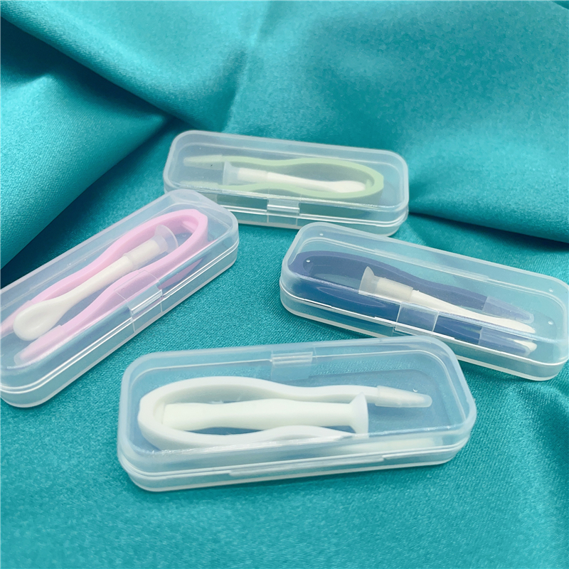 简约镊子小棒套盒隐形眼镜盒335