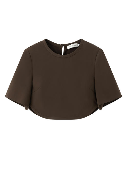 Viktoria Chan | SS23104 Stina cropped top [ 超短上衣 棕 ] 商品图7