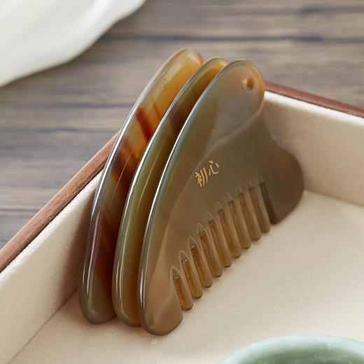 初心| 牛角按摩刮痧梳经络梳 商品图3