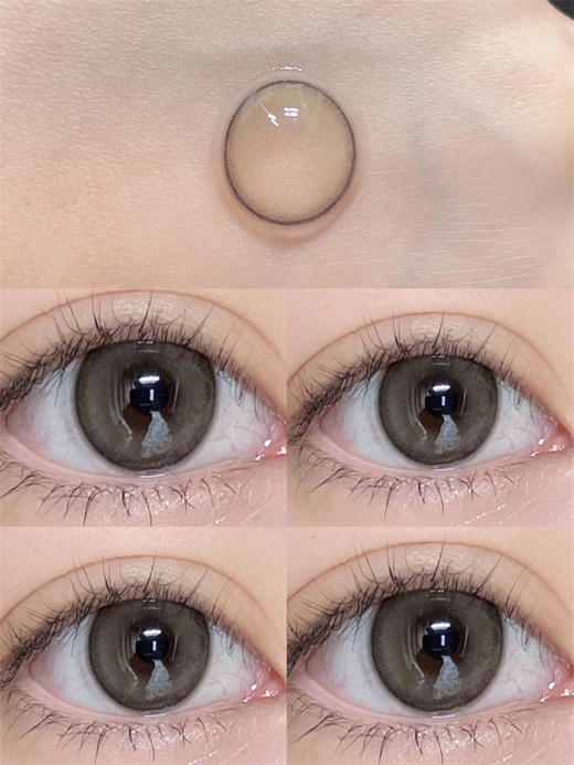 正品半年抛 gugucon系列牛乳冻美瞳  直径14.5着色13.8  韩国产 商品图2