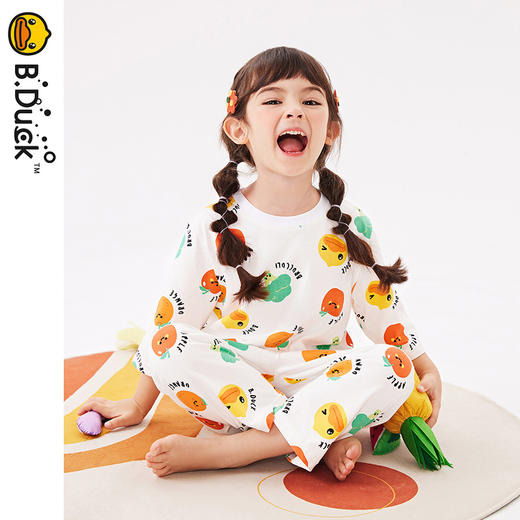 B.Duck小黄鸭童装夏季家居套装105-150 BF2487090 商品图4