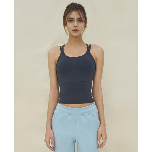 跃牌【洛水之神系列】美背防震运动短袖瑜伽服HN96 商品图3