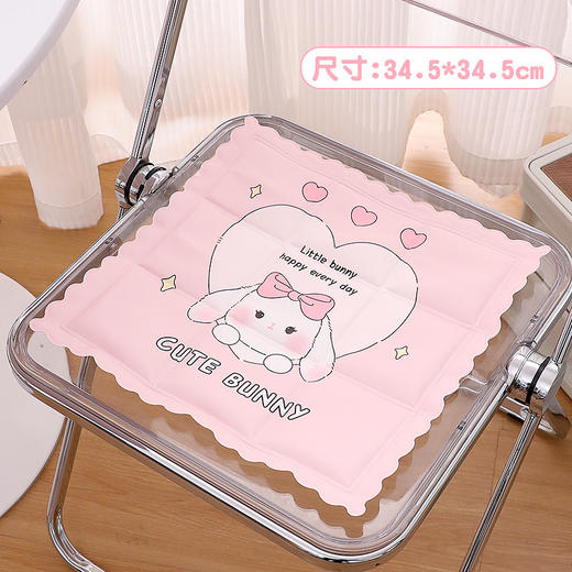 2023夏季凝胶坐垫冰垫 可折叠卡通冰凉垫 汽车办公降温靠垫椅子垫 商品图5