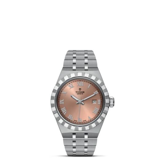 帝舵皇家系列 | 钢表壳，直径28毫米  鲑粉色表盘 商品图1