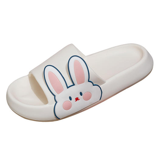 「EVA厚底！可爱兔」拖鞋女夏季外穿卡通ins潮室内家居厚底防滑浴室洗澡凉拖鞋 商品图4