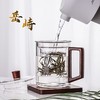 明尚德岳峙玻璃杯高硼硅耐热玻璃泡茶把杯400ml 商品缩略图2