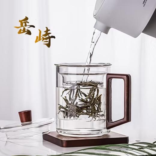 明尚德岳峙玻璃杯高硼硅耐热玻璃泡茶把杯400ml 商品图2