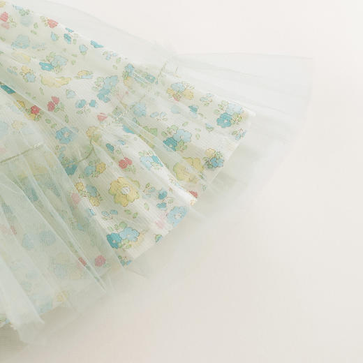 【马克珍妮 芦芙】新款夏装 女童梦幻碎花网纱半身裙230621 商品图6