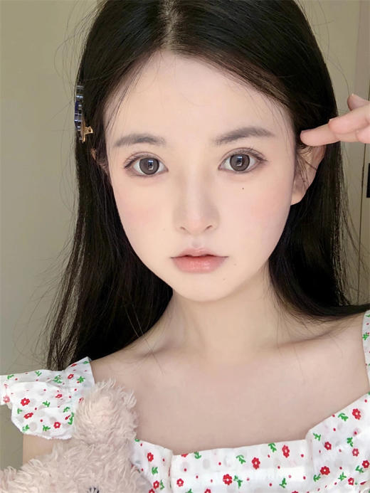 正品半年抛 gugucon系列牛乳冻美瞳  直径14.5着色13.8  韩国产 商品图9